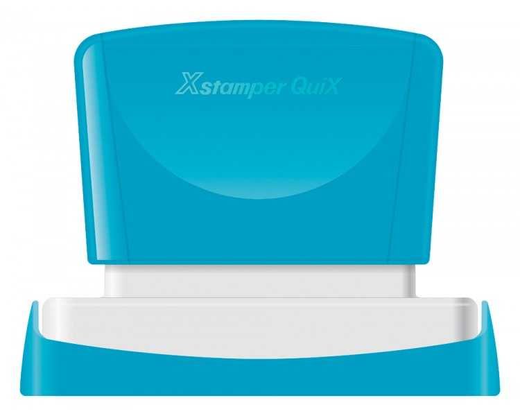 Sello x'stamper quix personalizable color rojo medidas 14x60 mm q-14