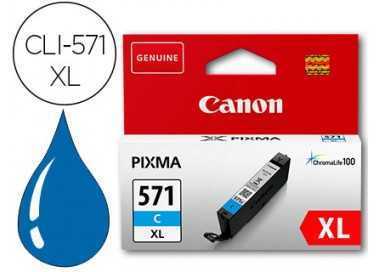 Ink-jet canon cli-571xl pixma mg6852 / ts6050 / ts8050 cian 500 pag
