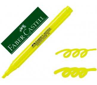 Rotulador faber fluorescente textliner 38 amarillo