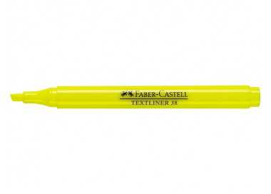 Rotulador faber fluorescente textliner 38 amarillo