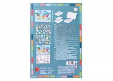 Juego apli didactico magnetico mapa mundi 40 piezas