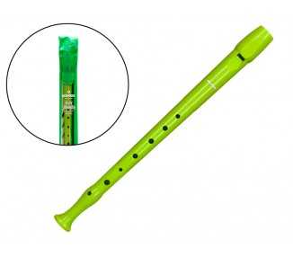 Flauta hohner 9508 color verde funda verde y transparente