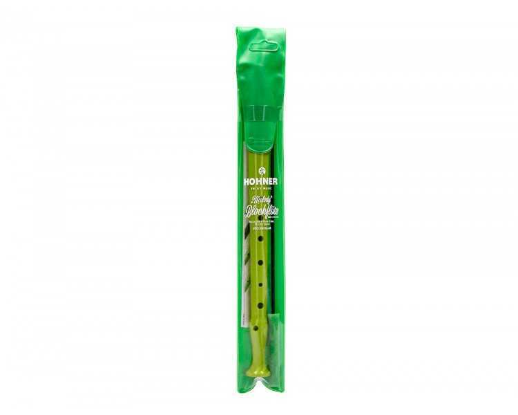 Flauta hohner 9508 color verde funda verde y transparente