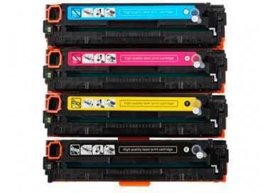 Toner compatible clover hp laserjet cp2020 / cp2025 multipack negro / amarillo / cian / magenta