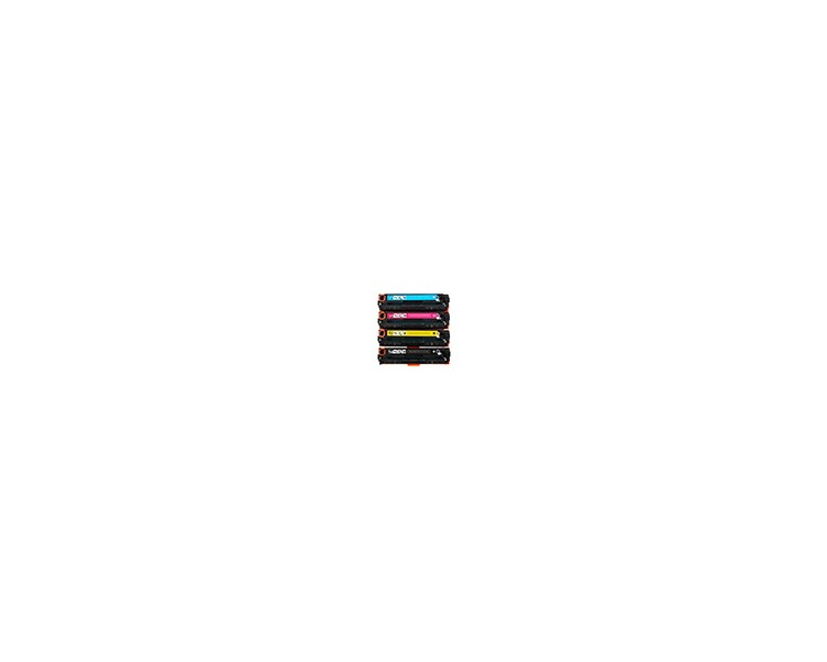 Toner compatible clover hp laserjet cp2020 / cp2025 multipack negro / amarillo / cian / magenta
