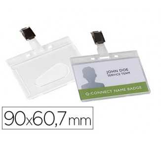 Identificador q-connect rigido plastico acabado brillante con pinza kf14148 9x6,7 cm