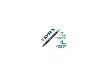 Rotulador lyra aqua brush acuarelable doble punta fina y pincel azul claro Rotulador lyra aqua brush acuarelable doble punta fina y pincel azul claro