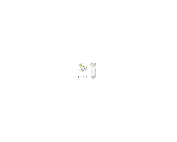 Vaso bebidas offisys capacidad 0,8 l doble apertura limpieza facil 100% hermetico 81x240 mm