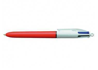 Boligrafo bic cuatro colores punta fina 0,8 mm Boligrafo bic cuatro colores punta fina 0,8 mm