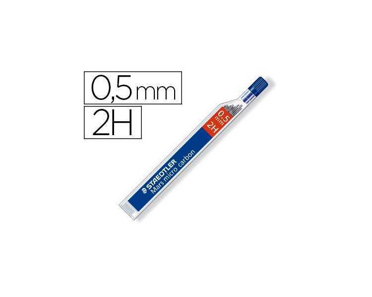Minas staedtler mars micro grafito 0,5 mm 2h tubo con 12 unidades