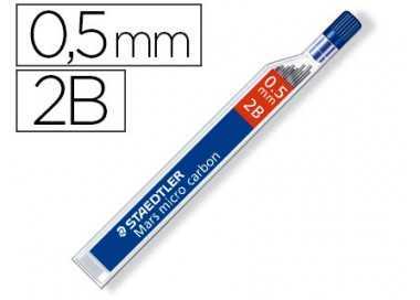 Minas staedtler mars micro grafito 0,5 mm 2b tubo con 12 unidades