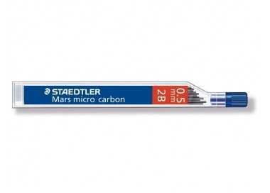 Minas staedtler mars micro grafito 0,5 mm 2b tubo con 12 unidades