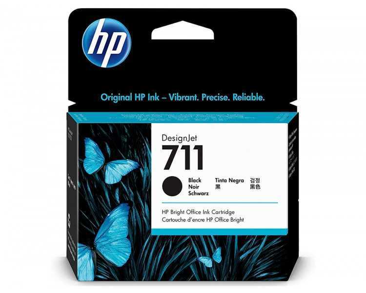 Ink-jet hp n. 711 designjet t120 / t520 negro 80 ml