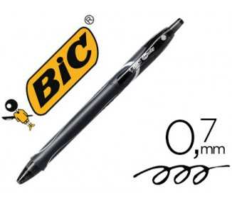 Boligrafo bic gelocity quick dry retractil tinta gel negro punta de 0,7 mm