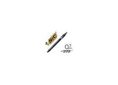 Boligrafo bic gelocity quick dry retractil tinta gel negro punta de 0,7 mm