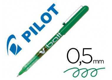 Rotulador pilot roller v-ball verde 0.5 mm