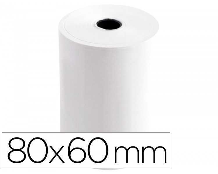 Rollo sumadora termico q-connect 80 mm ancho x 60 mm diametro sin bisfenol a