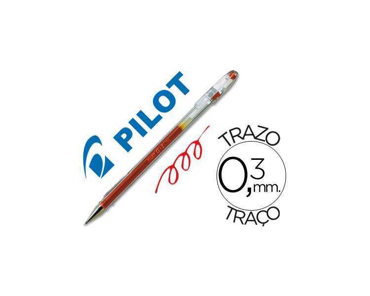 Boligrafo pilot g-1 rojo tinta gel