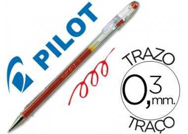 Boligrafo pilot g-1 rojo tinta gel