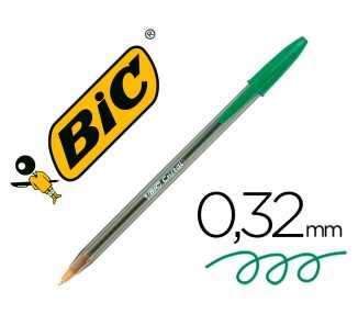Boligrafo bic cristal original tinta verde unidad