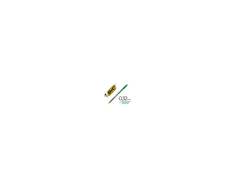 Boligrafo bic cristal original tinta verde unidad