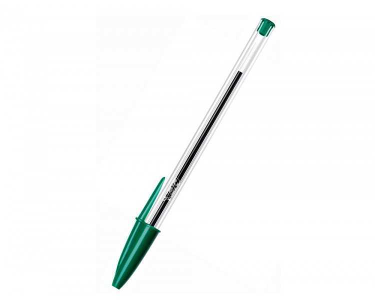 Boligrafo bic cristal original tinta verde unidad