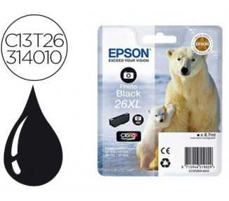 Ink-jet epson 26xl xp-600 / 605 / 700 / 800 negro 700 pag