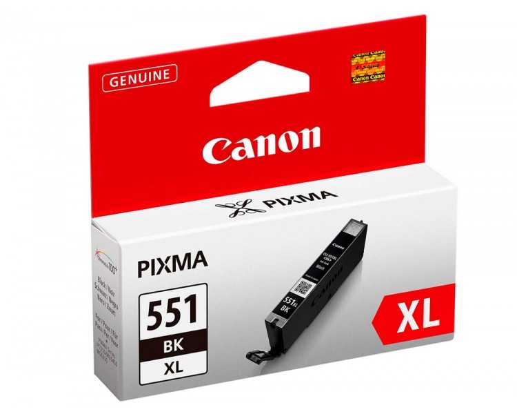 Ink-jet canon cli-551/550xl mg5450 / ip7250 / mg6350 negro