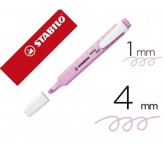 Rotulador stabilo fluorescente swing cool pastel fucsia helado