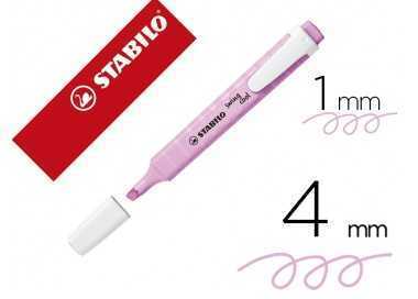 Rotulador stabilo fluorescente swing cool pastel fucsia helado