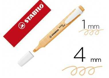 Rotulador stabilo fluorescente swing cool pastel naranja palido