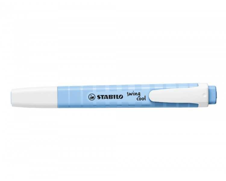Rotulador stabilo fluorescente swing cool pastel azul ventoso