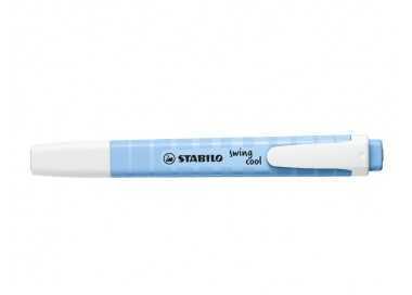 Rotulador stabilo fluorescente swing cool pastel azul ventoso