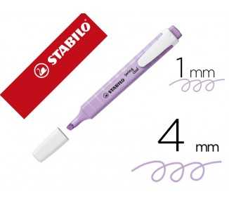 Rotulador stabilo fluorescente swing cool pastel violeta