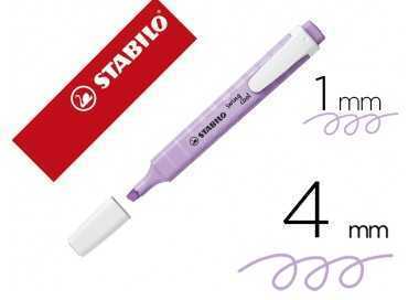 Rotulador stabilo fluorescente swing cool pastel violeta