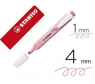Rotulador stabilo fluorescente swing cool pastel rosa
