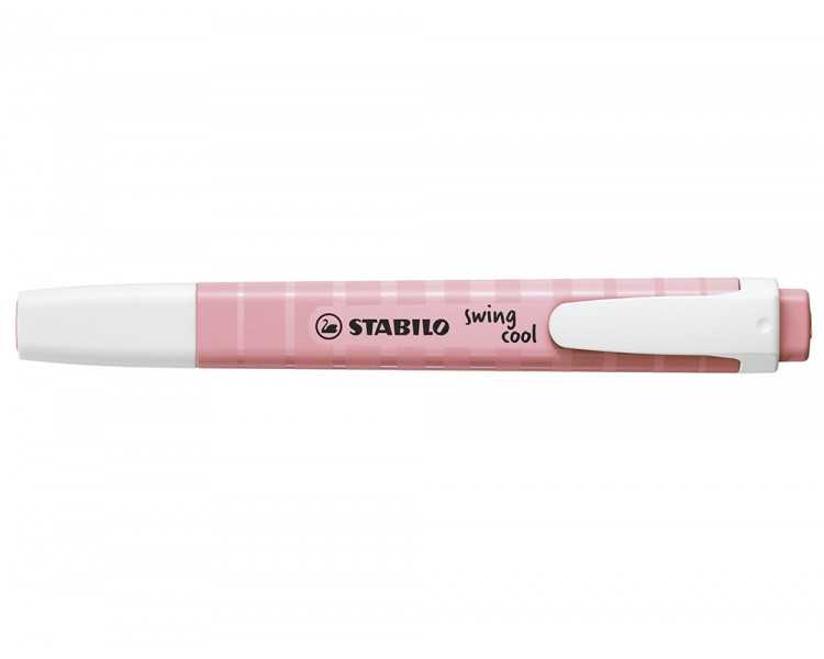 Rotulador stabilo fluorescente swing cool pastel rosa