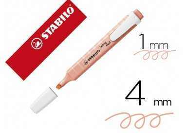 Rotulador stabilo fluorescente swing cool pastel melocoton