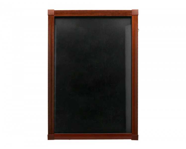 Pizarra cristal liderpapel con led en caballete de madera para rotuladores tipo tiza 50x90cm