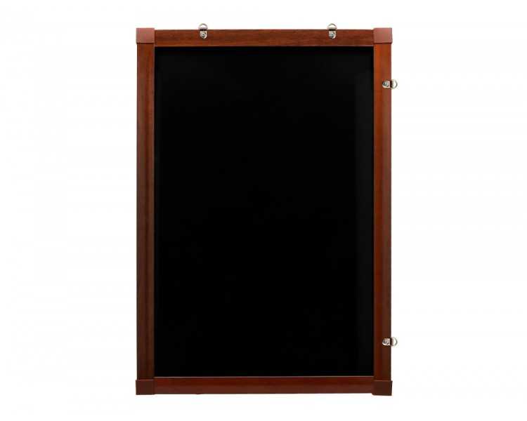 Pizarra cristal liderpapel con led en caballete de madera para rotuladores tipo tiza 50x90cm