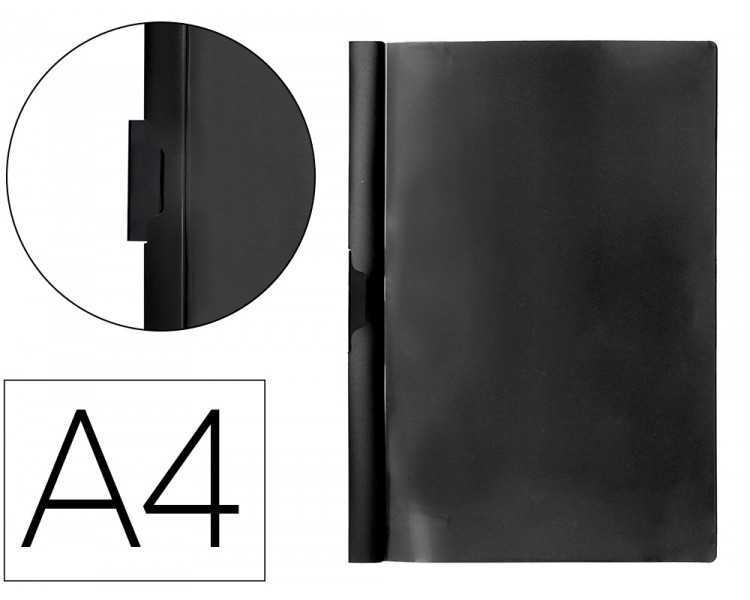 Carpeta beautone dossier pinza lateral 35365 polipropildin a4 negra 25 h. pinza desli-pack de 10 retractilado