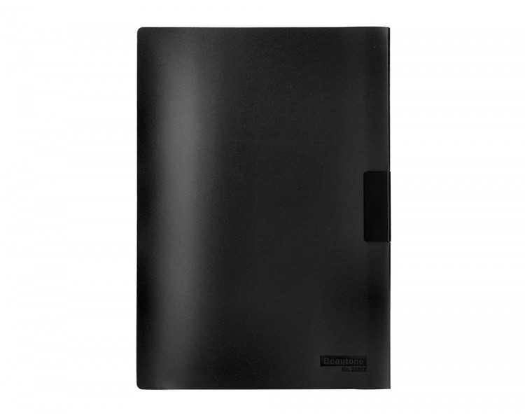 Carpeta beautone dossier pinza lateral 35365 polipropildin a4 negra 25 h. pinza desli-pack de 10 retractilado