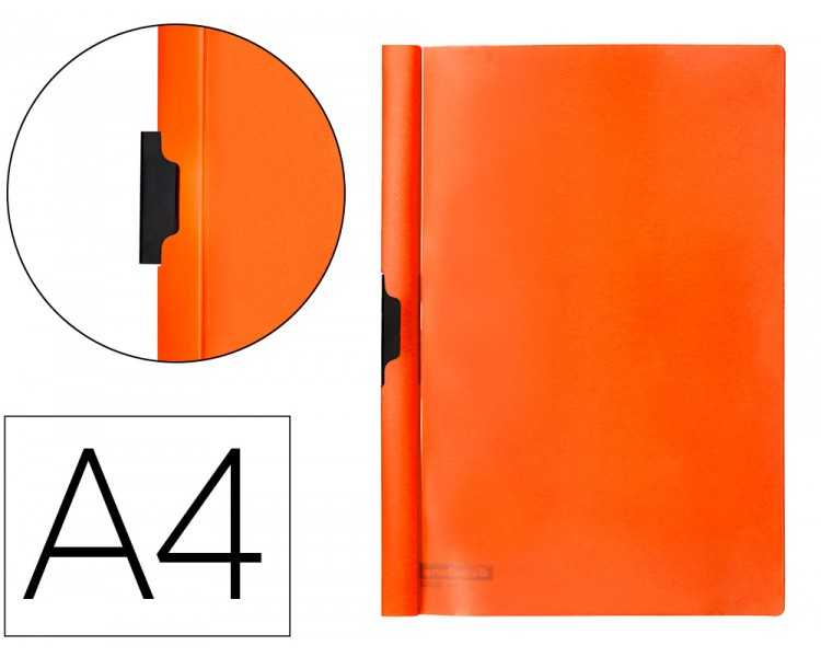 Carpeta beautone dossier pinza lateral 45301 polipropildin a4 naranja 25 h. pinza des-pack de 10 retractilado