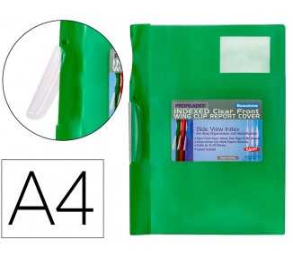 Carpeta beautone dossier pinza lateral 48383 polipropildin a4 verde pinza giratoria -pack de 10 retractilado