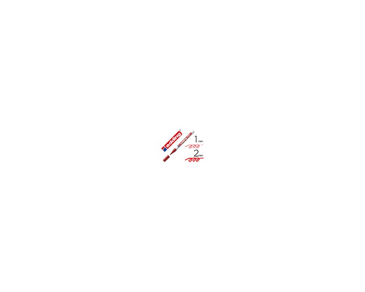 Rotulador edding punta fibra 751 rojo punta redonda 1-2 mm