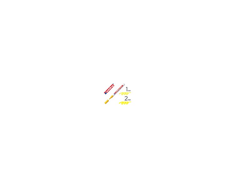 Rotulador edding punta fibra 751 amarillo punta redonda 1-2 mm