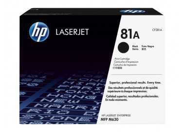 Toner hp laserjet n.81 mfp m630 negro 10.500 paginas Toner hp laserjet n.81 mfp m630 negro 10.500 paginas