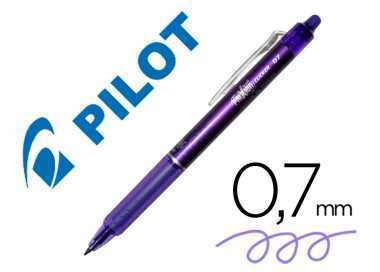 Boligrafo pilot frixion clicker borrable 0,7 mm color violeta