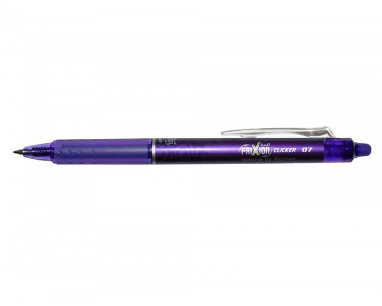 Boligrafo pilot frixion clicker borrable 0,7 mm color violeta