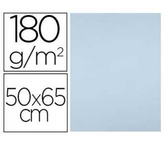 Cartulina liderpapel 50x65 cm 180g/m2 azul paquete de 25 hojas